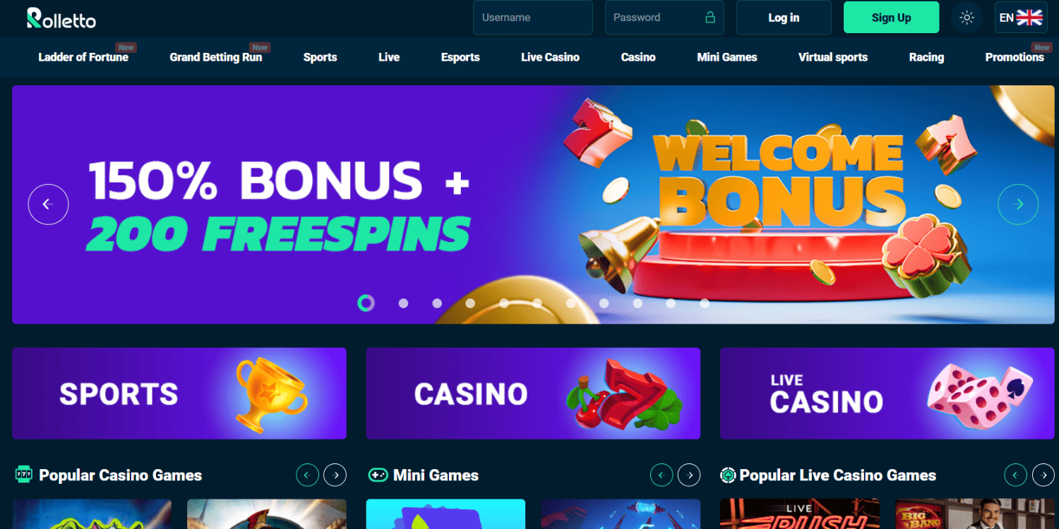 Rolleto Bookmaker Not on Gamstop